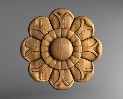 Rosette, 3d models (stl)