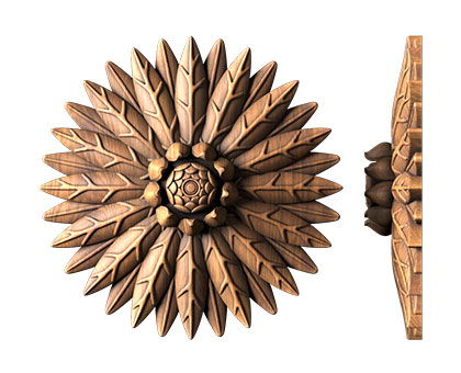 Rosette, 3d models (stl)