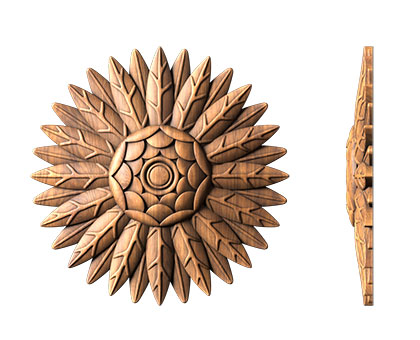 Rosette, 3d models (stl)