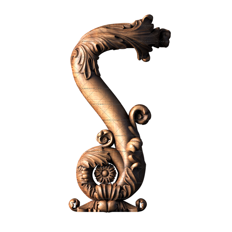 Twisted post, 3d models (stl)