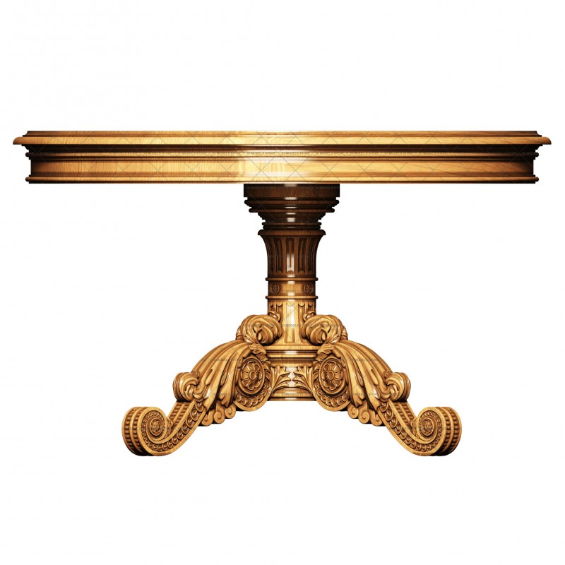 Carved table, 3d models (stl)