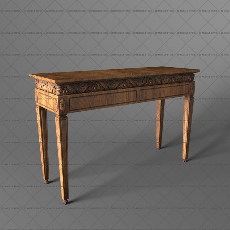 Carved console, 3d models (stl)