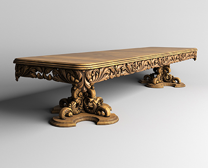 Long table, 3d models (stl)