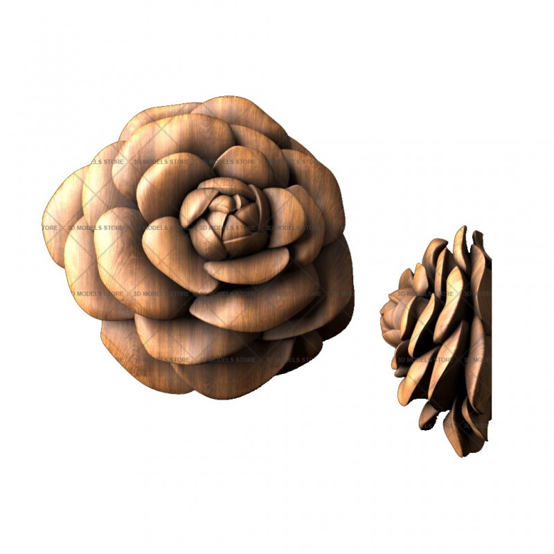 Flower the Rose, 3d models (stl)