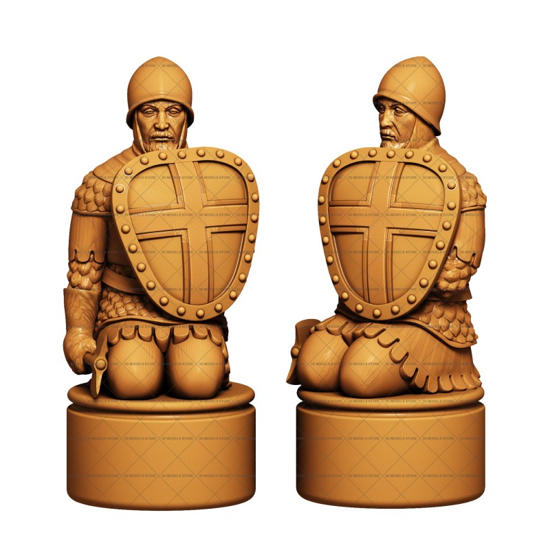 Chess pawn - 3d (stl) model, 3d models (stl)