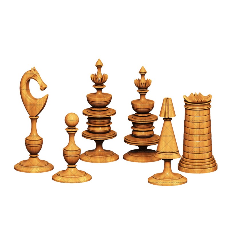 Chess, 3d models (stl)