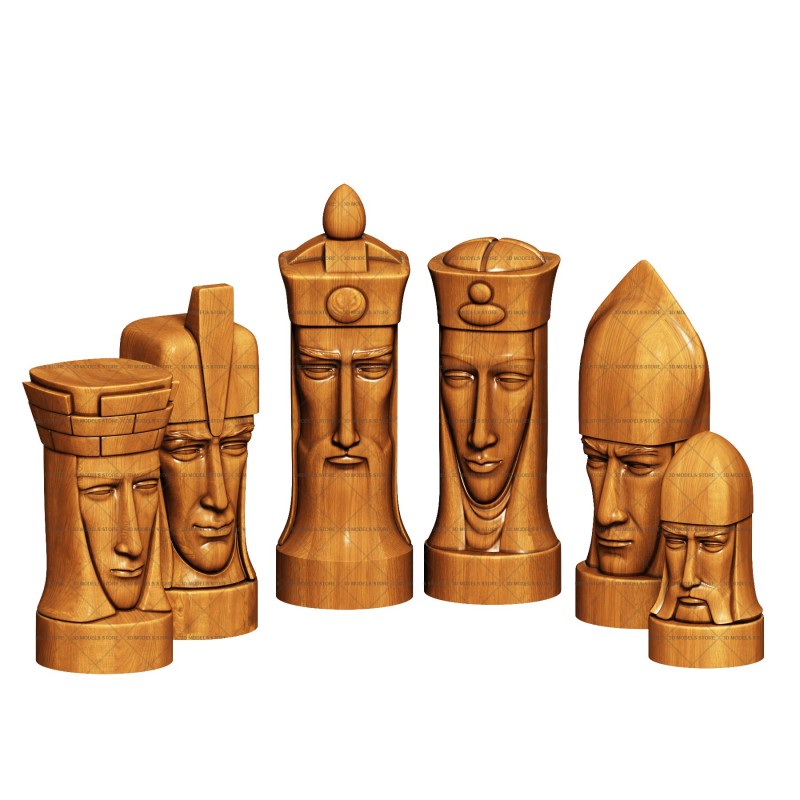 Chess, 3d models (stl)