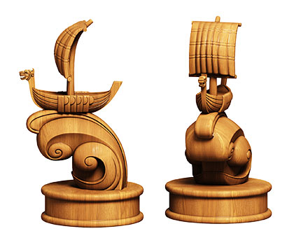 Chess pawn - 3d (stl) model, 3d models (stl)