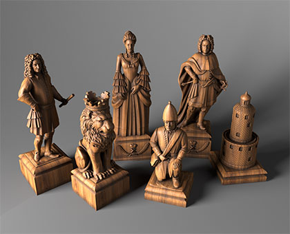 Chess, 3d models (stl)