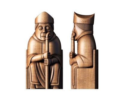 Bishop - Isle of Lewis Chess, 3d models (stl)