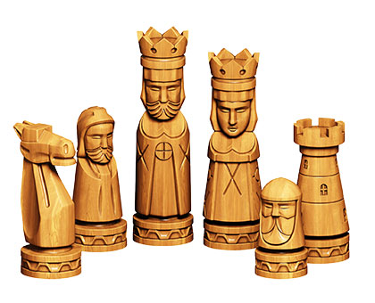 Chess, 3d models (stl)