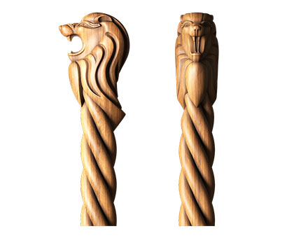 Handle lion, 3d models (stl)