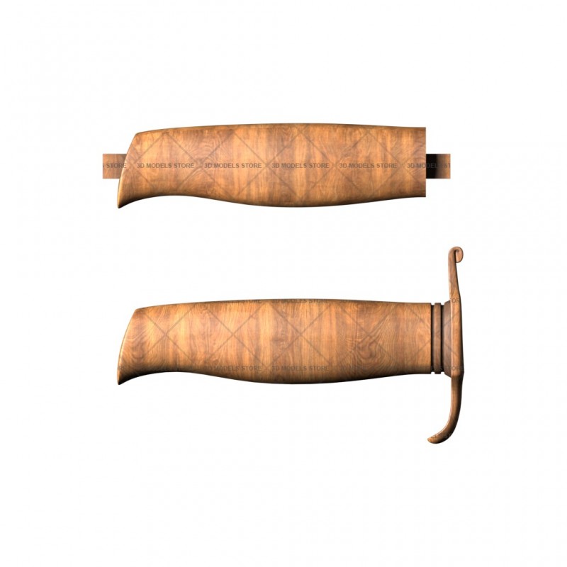 Handle with a guard, 3d models (stl)