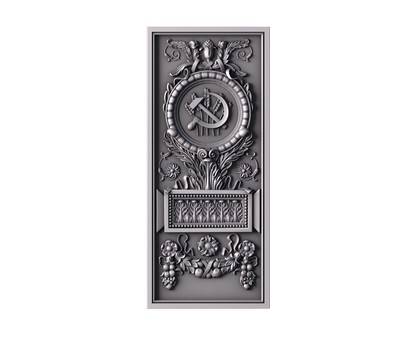 3D panel with the coat of arms of the USSR, 3d models (stl)