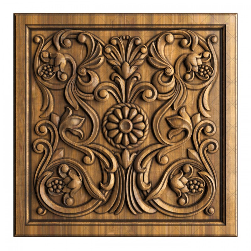 Patterned panel, 3d models (stl)