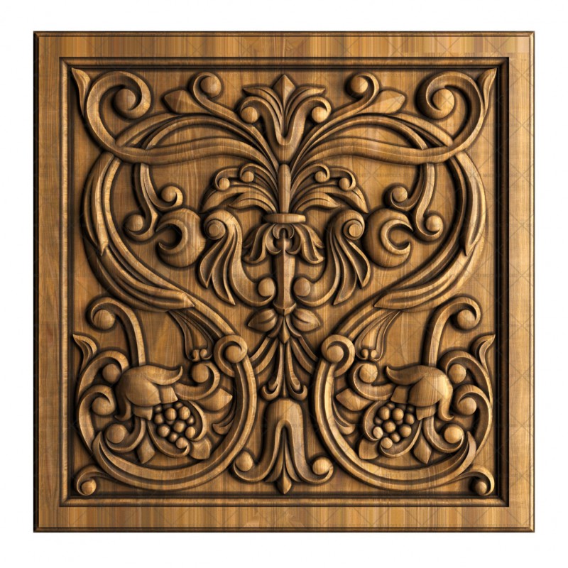 Patterned panel, 3d models (stl)