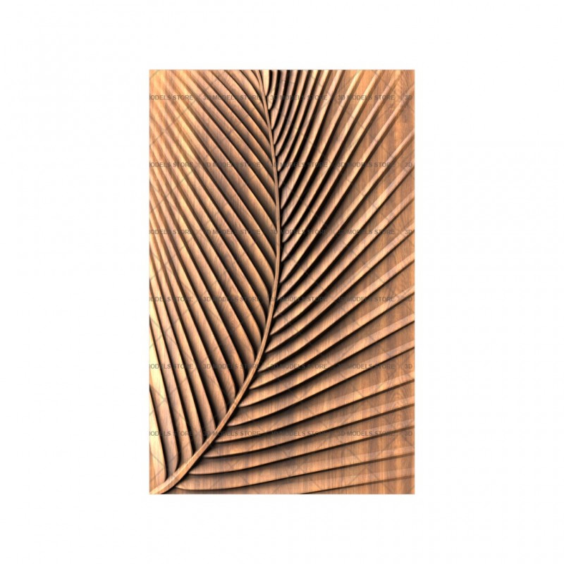 3D Palm Leaf Panel, 3d models (stl)