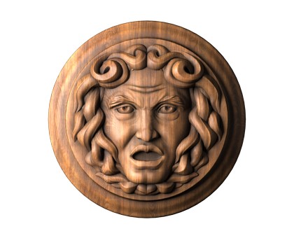 Mascaron face, 3d models (stl)