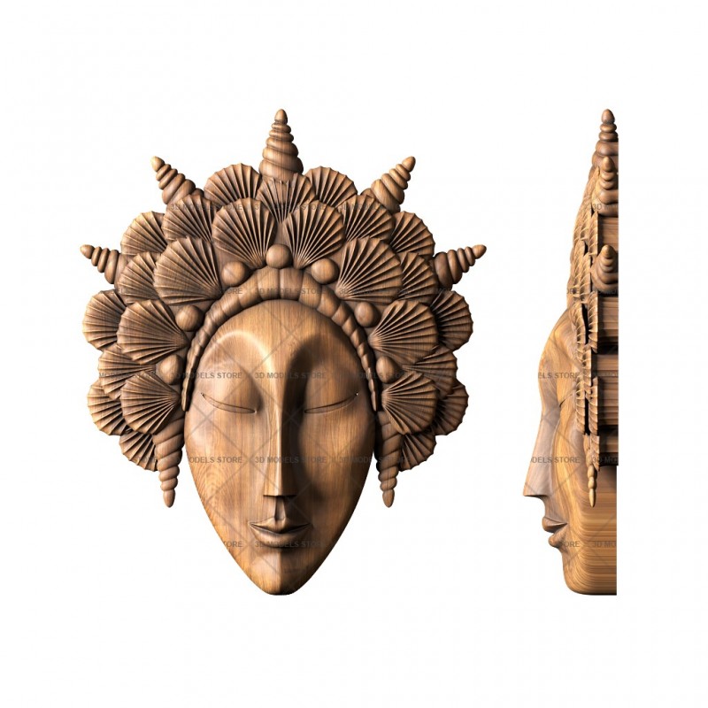 Mascaron, 3d models (stl)