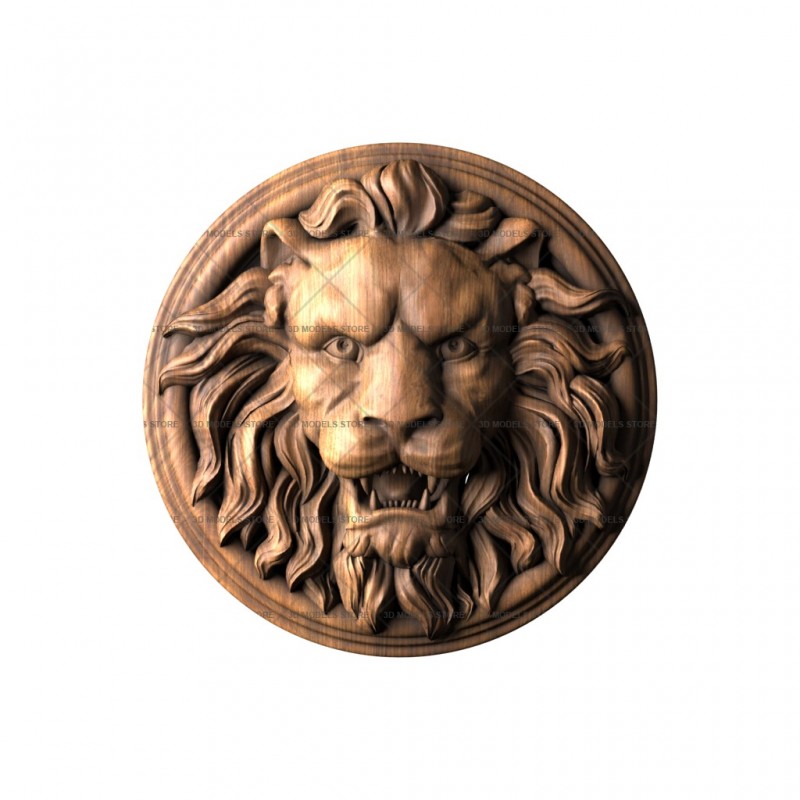 Mascaron Leo, 3d models (stl)