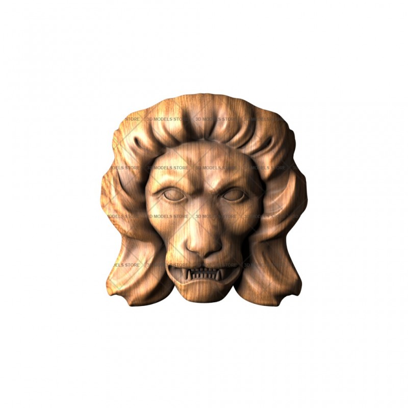 Mascaron Leo, 3d models (stl)