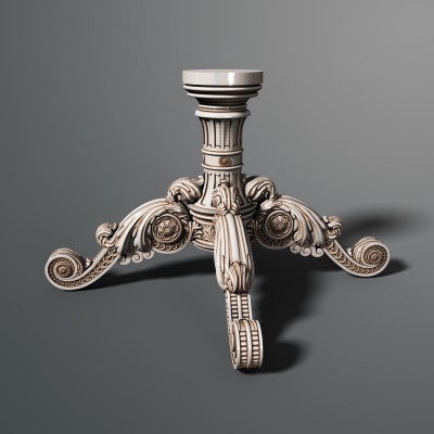 Carved table, 3d models (stl)