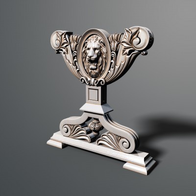 Carved table, 3d models (stl)