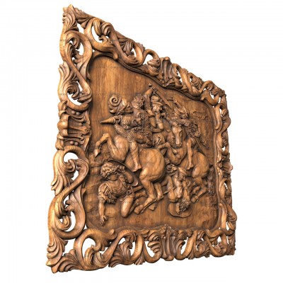 Battle of Anghiari - by Leonardo Da Vinci, 3d models (stl)