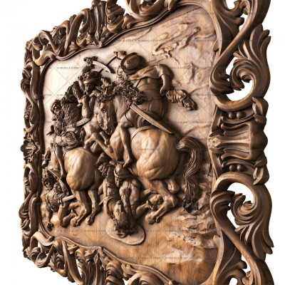 Battle of Anghiari - by Leonardo Da Vinci, 3d models (stl)