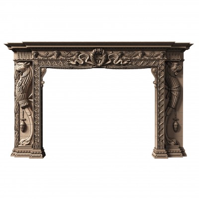 Portal for the fireplace, 3d models (stl)