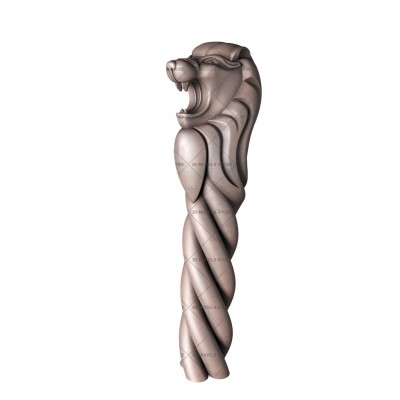 Handle lion, 3d models (stl)