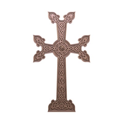 Gravestone cross, 3d models (stl)