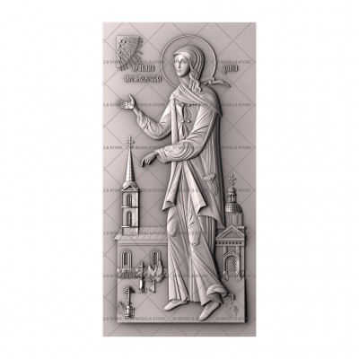 Icon Ksenia of Petersburg, 3d models (stl)