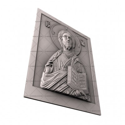 Jesus Christ the Almighty Icon, 3d models (stl)