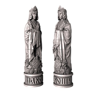 Sculptures of pagan gods, 3d models (stl)