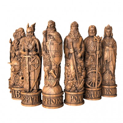 Sculptures of pagan gods, 3d models (stl)