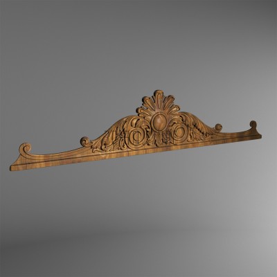 Carved platband (capital) for the door, 3d models (stl)