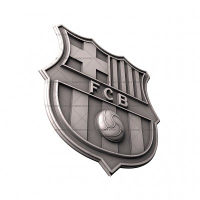 FC Barcelona Logo - 3d (stl) model, 3d models (stl)