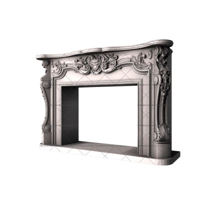 Fireplace, 3d models (stl)